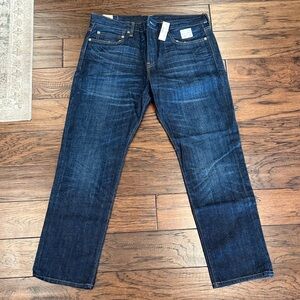 J.Crew Mens 770 Jeans W34 x L 30 - Brand New - Never Worn - Kaihara Denim
